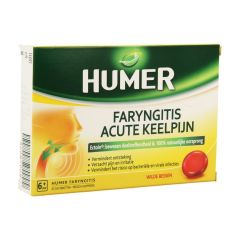 HUMER FARYNGITIS ROOD FRUIT PAST 20