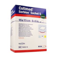 CUTIMED SORBION ZAKJE S 15,0X15,0CM 50 7323214