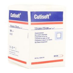 CUTISOFT N/ST NON WOVEN 4PL 7,5X 7,5CM 100