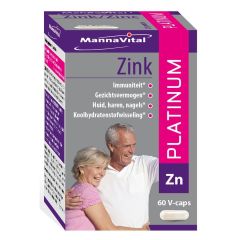 MANNAVITAL ZINK PLATINUM V-CAPS 60