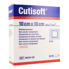 CUTISOFT STER NON WOVEN 10,0X 10,0CM 25