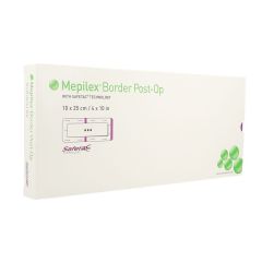 MEPILEX BORDER POST-OP VERB 10X25CM 5 496455