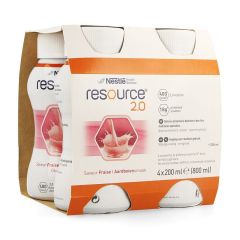RESOURCE 2.0 AARDBEI 4X200ML 12100544