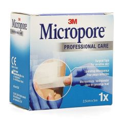 MICROPORE 3M TAPE REFILL 25,0MMX5M ROL 1 1530P-1S