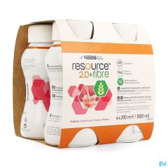 RESOURCE 2.0 FIBRE AARDBEI 4X200ML 12100527