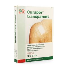 CURAPOR TRANSPARANT STERIEL 10CMX 8CM 5 13100