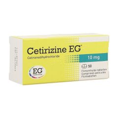 CETIRIZINE EG TABL 50X10MG