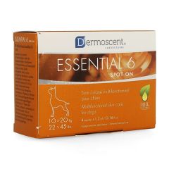 ESSENTIAL 6 SPOT-ON HOND 10-20KG PIPET 4X1,2ML