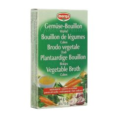 MORGA BOUILLONBLOKJE Z/ZOUT BIO 8X8G REVOGAN