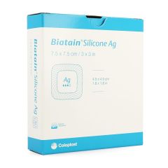 BIATAIN SILICONE AG 7,5X7.5CM 3