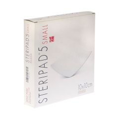STERIPAD 5 SMALL 10,0X10,0CM 12 KP STER