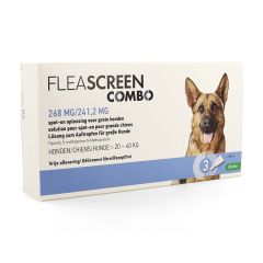 FLEASCREEN COMBO 268MG/241,2MG SPOT ON HOND PIP. 3