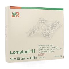 LOMATUELL H KOMPRES STER 10X10CM 10 23315