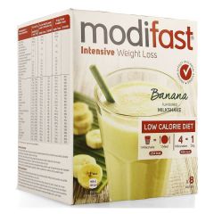 MODIFAST INTENSIVE BANANA FLAVOUR. MILKSHAKE 8X55G