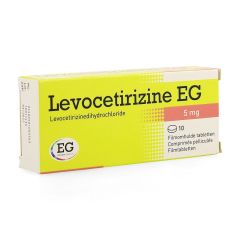 LEVOCETIRIZINE EG 5 MG FILMOMH TABL 10