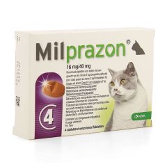 MILPRAZON 16MG/ 40MG KAT +2KG COMP 1X4