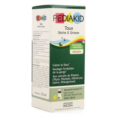 PEDIAKID TOUX SECHE GRASSE SOL BUV 125ML
