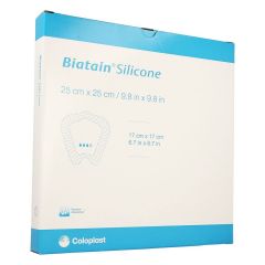 BIATAIN SILICOON ADHESIVE STER 25,0X25,0CM 5 33405