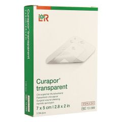 CURAPOR TRANSPARANT STERIEL 7CMX 5CM 5 13099