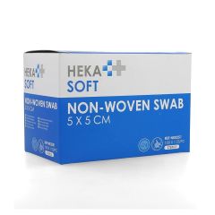 HEKASOFT KOMPRES NON-WOV. STERIEL 5X 5CM 1X100