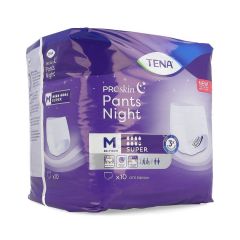 TENA PROSKIN PANTS NIGHT SUPER MEDIUM 10