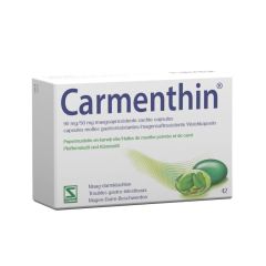 CARMENTHIN 90MG/50MG MAAGSAPRESIST. ZACHTE CAPS 42