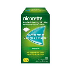 NICORETTE FRESHMINT KAUWGOM SUIKERVRIJ 105X4MG