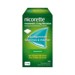 NICORETTE FRESHMINT KAUWGOM SUIKERVRIJ 105X2MG