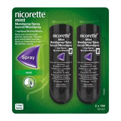NICORETTE MINT 1MG MONDSPRAY Z/SUIKER 2X150