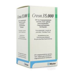 CREON 35000 420MG MAAGSAPRESIST HARDE CAPS200 HDPE