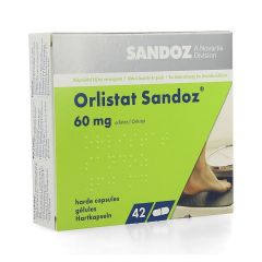 ORLISTAT SANDOZ HARDE CAPS 42 X 60 MG