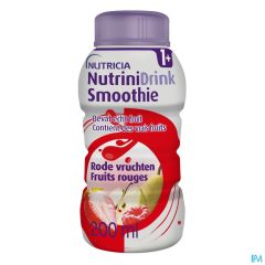 NUTRINIDRINK SMOOTHIE RODE VRUCHTEN FL 200ML
