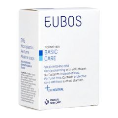 EUBOS COMPACT WASTABLET BLAUW Z/PARF 125G