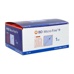 BD MICROFINE+ INS.SPUIT 1,0ML 29G 12,7MM100 324827