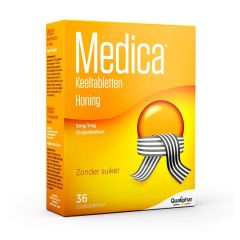 MEDICA KEELTABLETTEN HONING ZUIGTABL 36