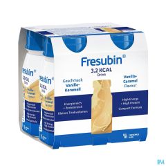 FRESUBIN 3.2 KCAL DRINK VANILLE-CARAMEL 4X125ML