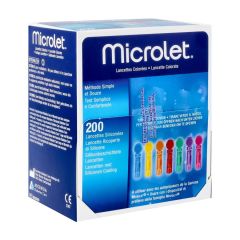 BAYER MICROLET LANCETTEN STER GEKLEURD 200
