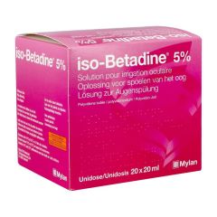 ISO BETADINE SOL OCULAIRE-SPOELEN OOG 20UDX20ML 5%
