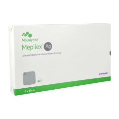 MEPILEX AG VERBAND STERIEL 10,0X21,0CM 5 287221