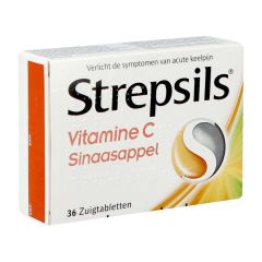 STREPSILS VITAMINE C SINAASAPPEL PAST 36