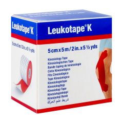 LEUKOTAPE K KLEEFWINDEL ELAST ROOD 5,0CMX5M 1