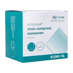 KLINION DRAINKOMPRES N/WOV.4L 5X 5CM 50X2 4175050