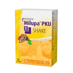 MILUPA PKU 2 SHAKE CHOCOLADE ZAKJE 10X50G