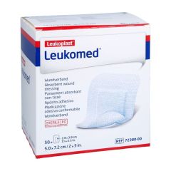 LEUKOMED VERBAND STERIEL 7,2CMX 5CM 50 7238000