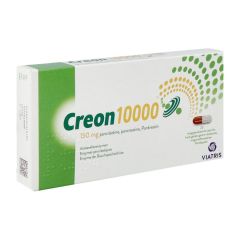 CREON 10000 CAPS MAAGSAPRESIST HARD 20 X 150 MG