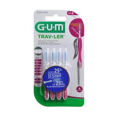 GUM PROXABRUSH TRAVEL CYL. FINE 4 1612