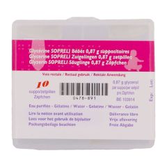 GLYCERINE SOPRELI SUPP BB 10