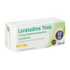 LORATADINE TEVA 10 MG COMP 50 X 10 MG