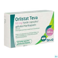 ORLISTAT TEVA HARDE CAPS 60 X 60 MG