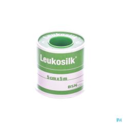 LEUKOSILK DEKSEL KLEEFPLEISTER 5,00CMX5M 1 0102400
